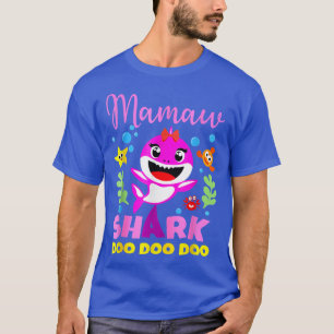 Camiseta Aniversário da Mãe da Família Tubarão-de-Mama-Tuba