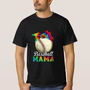 Camiseta Aniversário da Mamãe de Beisebol Arte Mãe