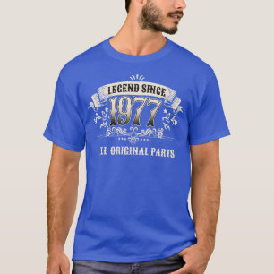 Camiseta Aniversário da Retro VintageDesde 1977, Toda Parte