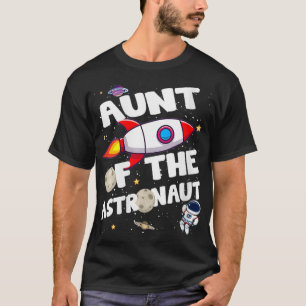 Camiseta Aniversário da Tia Espacial do Astronauta
