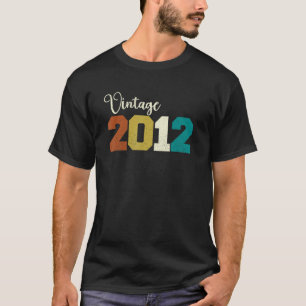 Camiseta Aniversário da Vintage de 2012