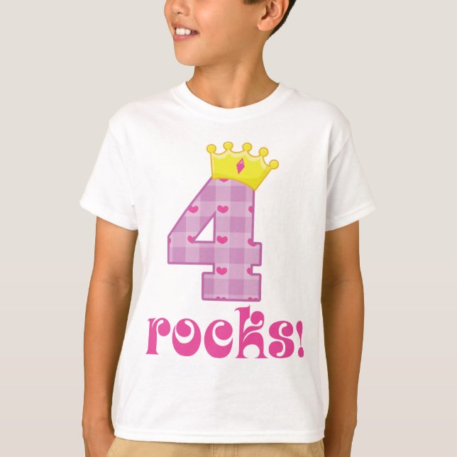 Camiseta Aniversário das meninas 4o (Frente)