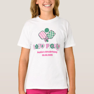 Camiseta Aniversário das Meninas de Pickleball