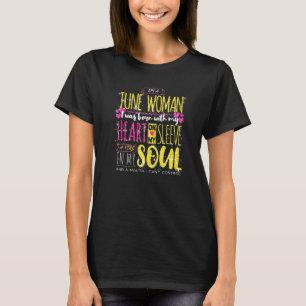 Camiseta Aniversário das mulheres Jovem Mês Gemini Bday Cel