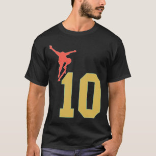 Camiseta Aniversário de 10 anos Amantes de Skate Skater 10 