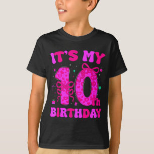 Camiseta aniversário de 10 anos coquette arco aniversário d