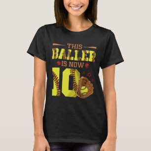 Camiseta Aniversário de 10 anos de idade Esta menina agora