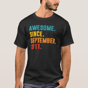 Camiseta Aniversário de 11 anos de 11 desde setembro