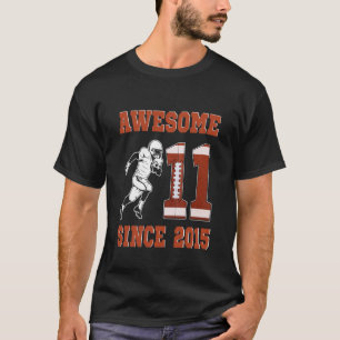 Camiseta Aniversário de 11 Anos Futebol Menino Incrível Des