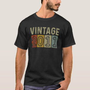 Camiseta Aniversário De 11 Para Meninas Vintage 2011