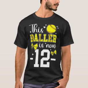 Camiseta Aniversário de 12 anos Menina Softll Doze Anos de