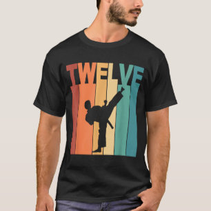 Camiseta Aniversário de 12 anos Tema Karate Taekwondo 12 An