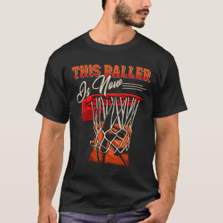 Camiseta Aniversário De 12 Para Garoto De Basquete De 12 An