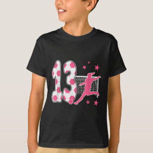Camiseta Aniversário de 13 Anos Amante de Futebol 13º Tema