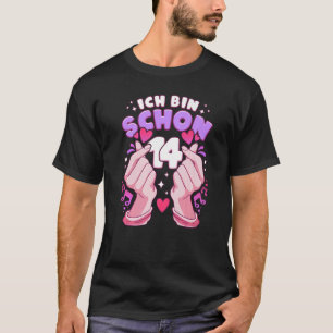 Camiseta Aniversário de 14 anos, coração do pop K, Sarangha