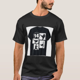 Camiseta Aniversário de 14 anos de Karatê Taekwondo Menino