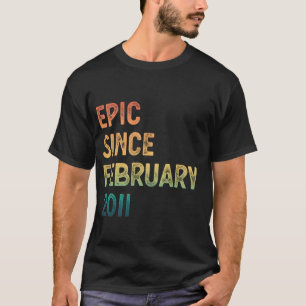 Camiseta Aniversário de 14 anos Meninos Meninas Épico Desde