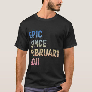 Camiseta Aniversário de 14 anos Meninos Meninas Épico Desde