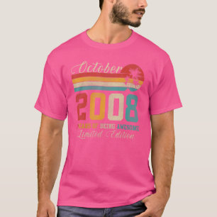 Camiseta Aniversário de 14 de 14 de outubro de 2008
