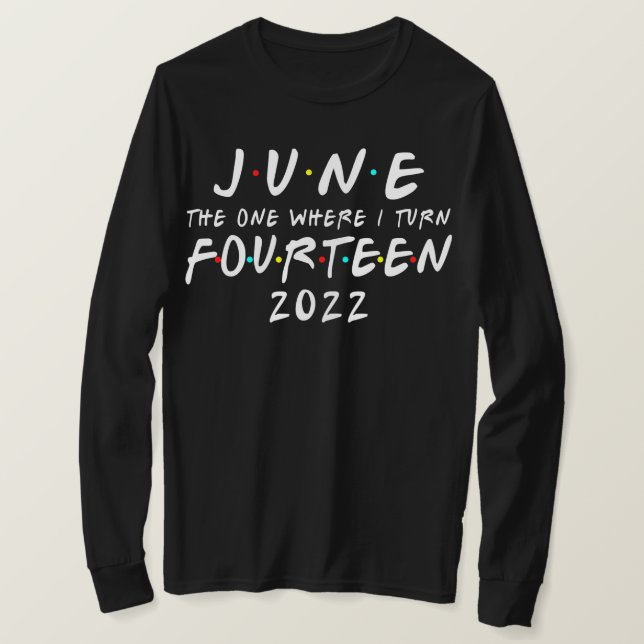 Camiseta Aniversário De 14, Junho, Onde Faço 14 De Junho De (Frente do Design)
