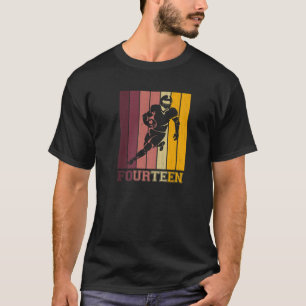 Camiseta Aniversário De 14 Para Jogador De Futebol De Rapaz