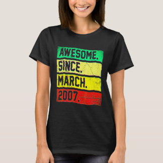 Camiseta Aniversário de 15 anos  15 Anos de Idade Incrível 