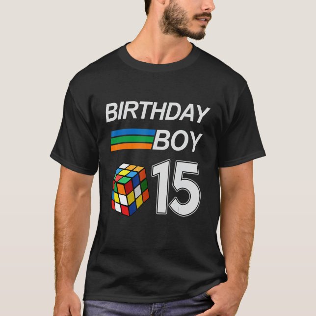 Camiseta Aniversário De 15 Anos De Idade Competitiva Com Re (Frente)