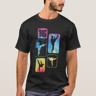 Camiseta Aniversário de 16 anos de Karate Taekwondo Menina