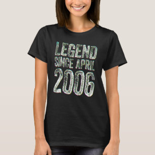 Camiseta Aniversário de 16 anos, nascido em março Lenda de