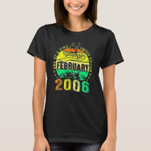 Camiseta Aniversário de 16 Anos Vintage 2006 16º Aniversári