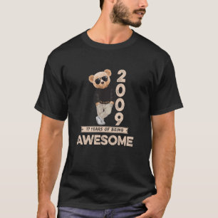 Camiseta Aniversário de 17 anos 17 Anos Urso de Pelúcia Sen