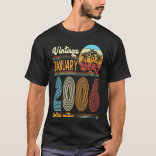 Camiseta Aniversário De 17 Anos Vintage Janeiro De 2006 Rap