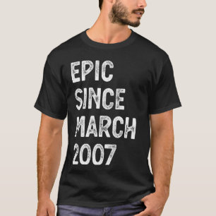 Camiseta Aniversário de 18 anos Homens Mulheres Épico Desde