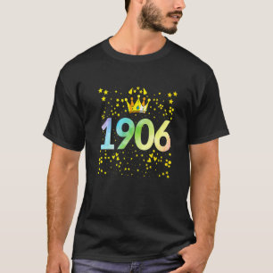 Camiseta Aniversário de 1906 anos 1906 Aniversário  
