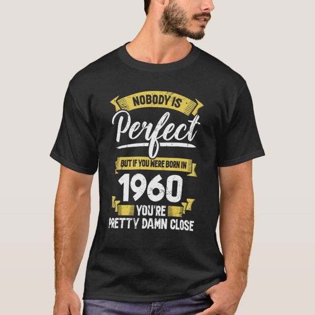 Camiseta Aniversário de 1960 Design (Frente)