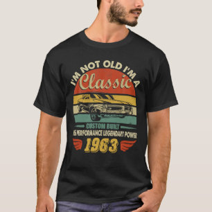 Camiseta Aniversário De 1963 Não Sou Vintage De Carro Cl