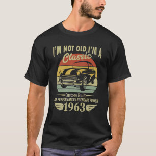 Camiseta Aniversário De 1963 Não Sou Vintage De Carro Cl