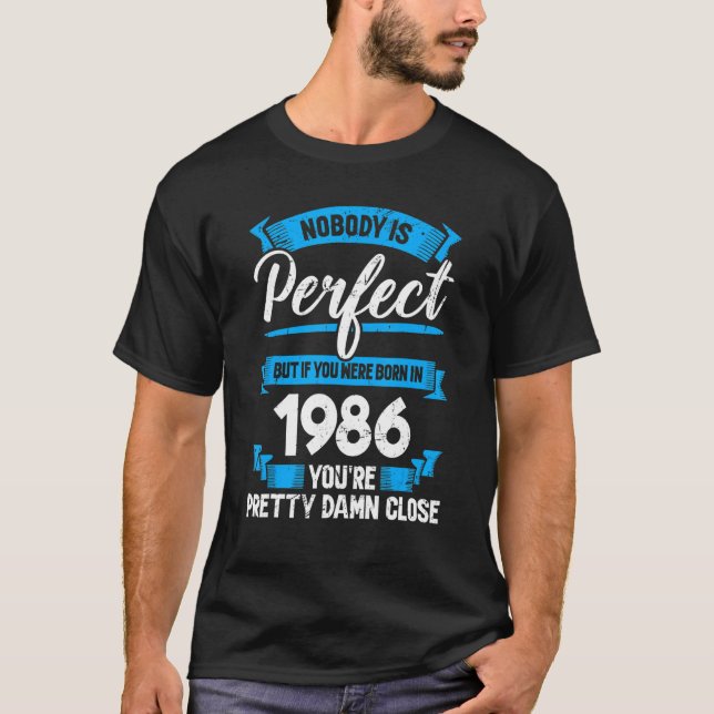Camiseta Aniversário de 1986 Design (Frente)
