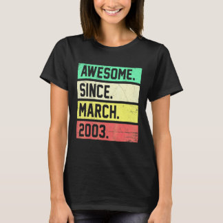 Camiseta Aniversário de 19 anos 19 Anos de Idade Incrível