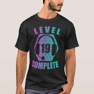 Camiseta Aniversário de 19 anos 19 Anos Gamer Console de Jo