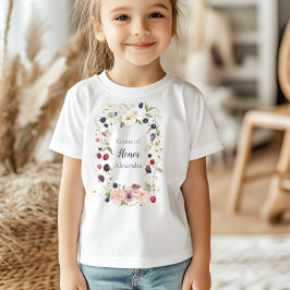 Camiseta Aniversário de 1 ano da convidada de honra Morango