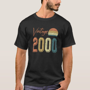 Camiseta Aniversário de 2000 Aniversário Retro Vintage 200
