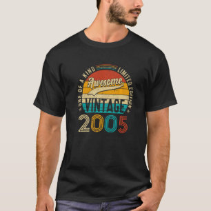 Camiseta Aniversário de 2005 17 Anos de Idade Engraçado 17º