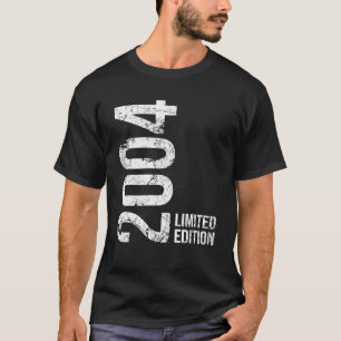 Camiseta Aniversário de 20 anos 20 Anos Masculino Feminino