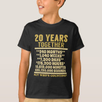 Aniversário de 20 anos de 20 de Shirt Golpe de Pre