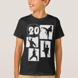Camiseta Aniversário de 20 anos de Karate Taekwondo Menino