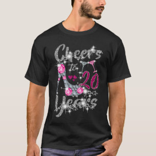 Camiseta Aniversário De 20 Para Vinho De 20 Anos De Altura