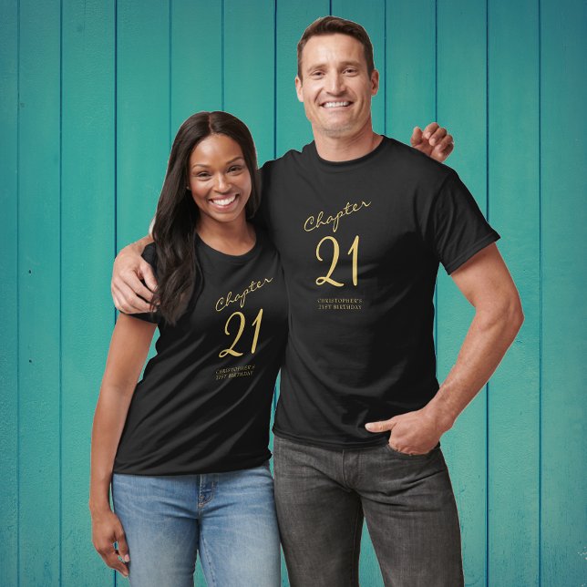 Camiseta aniversário de 21 anos (Criador carregado)