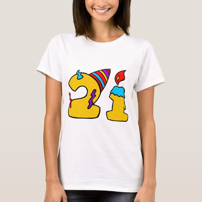 Camiseta Aniversário de 21 anos (Frente)