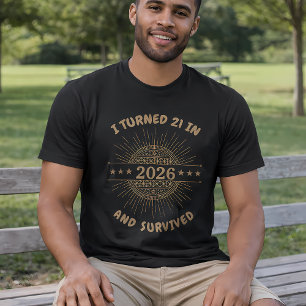 Camiseta Aniversário de 21 anos 2026, Eu fiz 21 anos e sobr